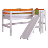 SPIELBETT Buche massiv 90/200 cm Weiß  - Weiß, Design, Holz (90/200cm) - MID.YOU