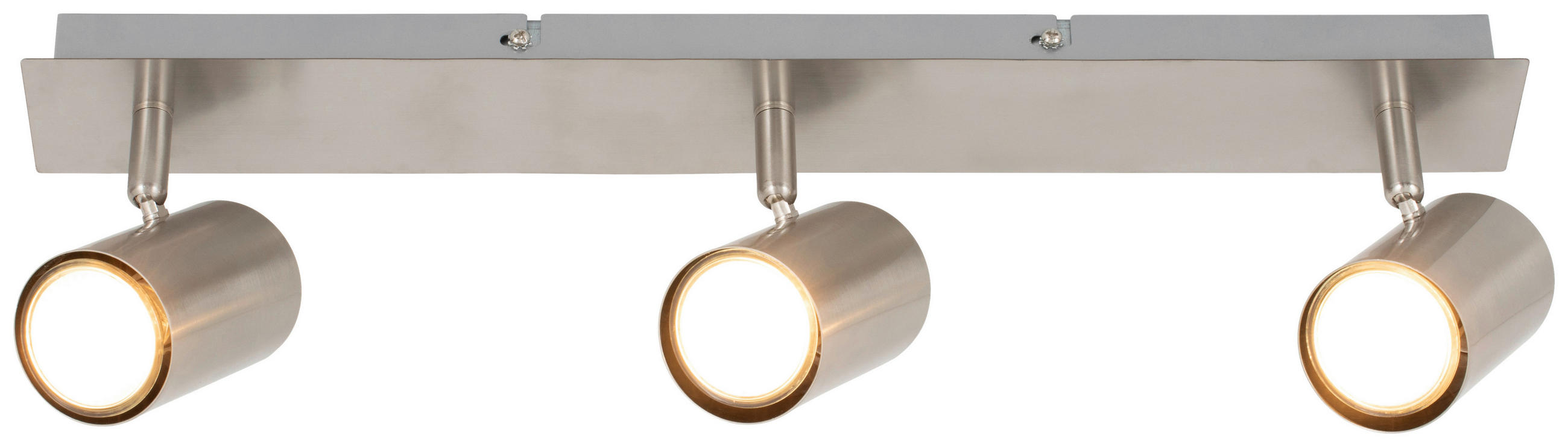 DECKENLEUCHTE    54/15/10,5 cm  - Nickelfarben, Trend, Metall (54/15/10,5cm) - Novel