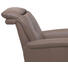 RELAXSESSEL Echtleder - Edelstahlfarben/Braun, Design, Leder/Metall (76/113/88cm) - Beldomo Premium