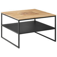 COUCHTISCH in Holz 65/65/41 cm  - Schwarz, Design, Holz/Metall (65/65/41cm) - Johann Jakob