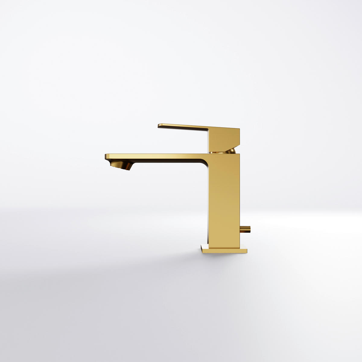 WASCHTISCHARMATUR 3,6/14,6/15,5 cm  - Goldfarben, MODERN, Metall (3,6/14,6/15,5cm)