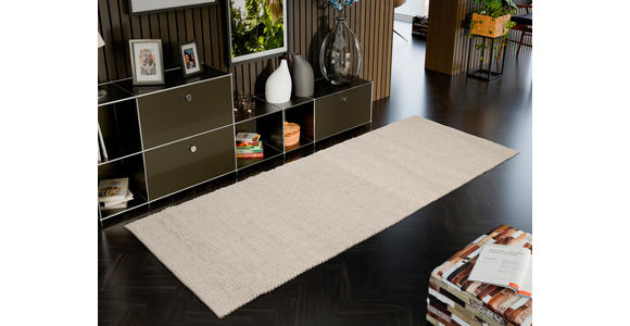 LÄUFER 80/200 cm Havre Naturfarben, Beige  - Beige/Naturfarben, Basics, Textil (80/200cm) - Linea Natura