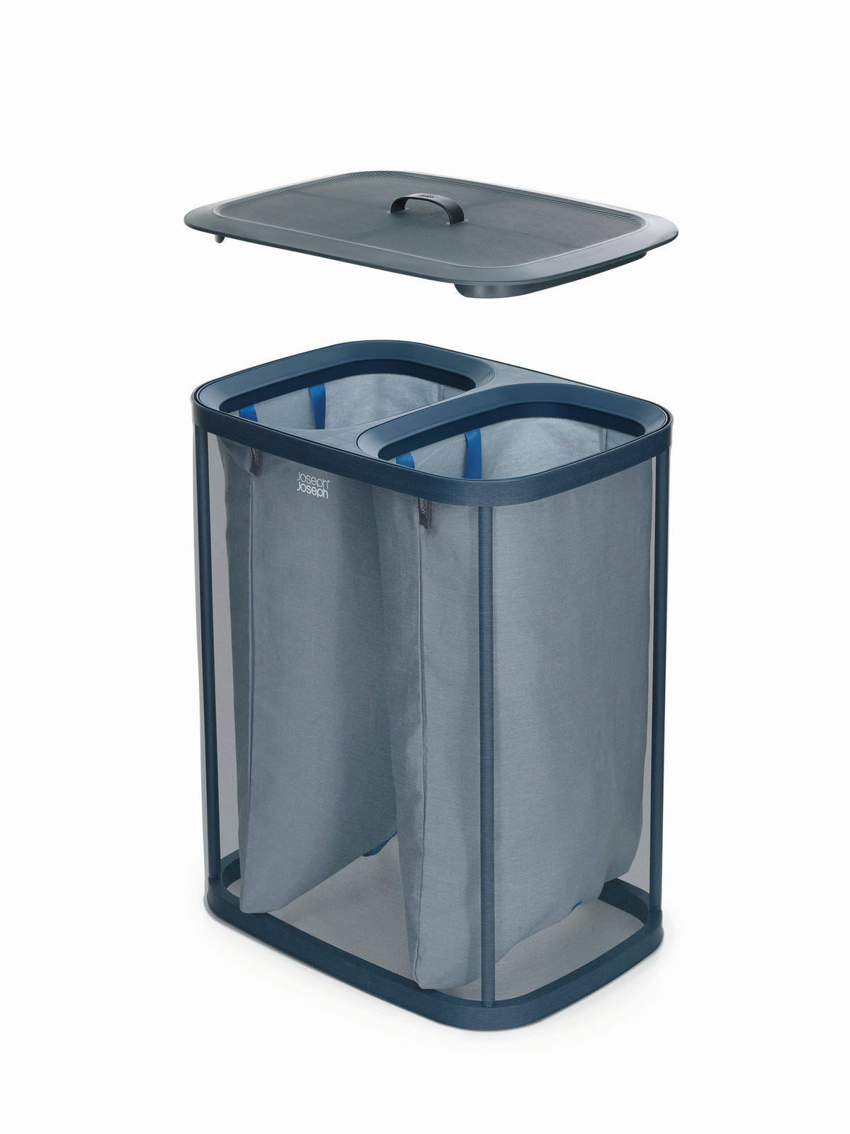 KOŠ ZA PERILO - črna, Basics, umetna masa/tekstil (56/71/39,5cm) - Joseph Joseph