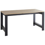 SCHREIBTISCH 160/80/76 cm  in Graphitfarben, Eiche Artisan  - Graphitfarben/Eiche Artisan, KONVENTIONELL, Holzwerkstoff (160/80/76cm) - Carryhome