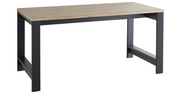 SCHREIBTISCH 160/80/76 cm  in Graphitfarben, Eiche Artisan  - Graphitfarben/Eiche Artisan, KONVENTIONELL, Holzwerkstoff (160/80/76cm) - Carryhome