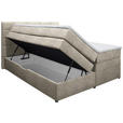 BOXSPRINGBETT 160/200 cm  in Taupe  - Taupe/Wengefarben, KONVENTIONELL, Holz/Textil (160/200cm) - Carryhome