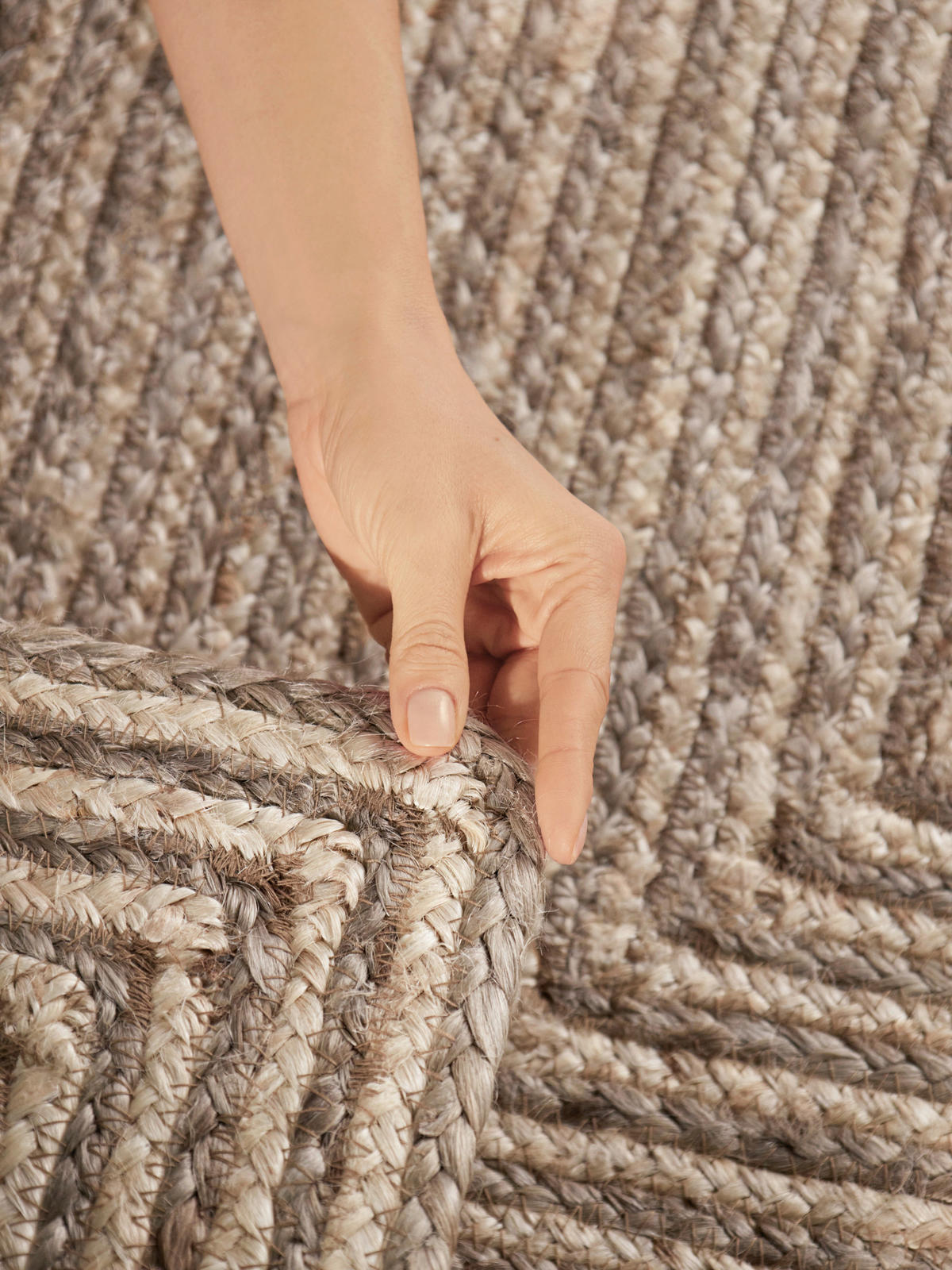 JUTETEPPICH 200/300 cm Juno Creme, Graubraun rechteckig  - Graubraun/Creme, Natur, Textil (200/300cm) - Hanse Home