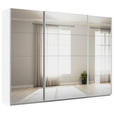 SCHWEBETÜRENSCHRANK  in Weiß  - Alufarben/Weiß, KONVENTIONELL, Glas/Holzwerkstoff (315/210/62cm) - Xora