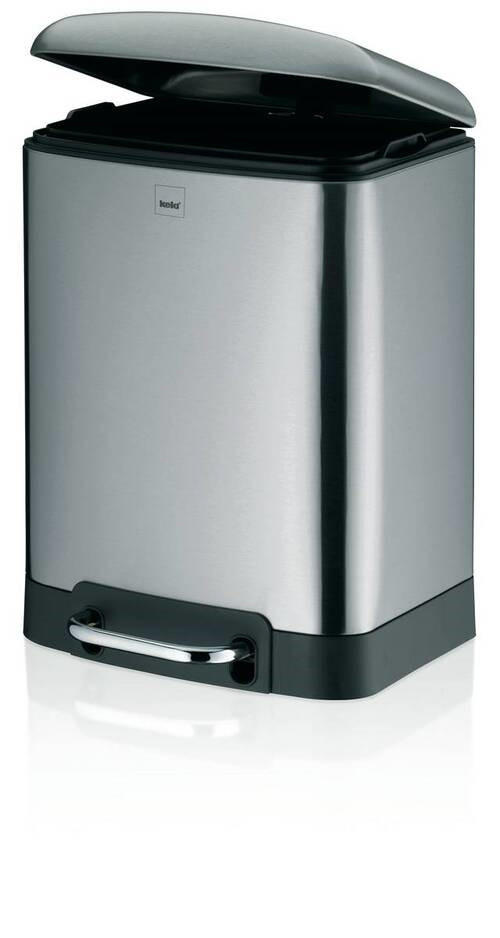 KOSMETIKEIMER DAVINO 6 L - Silberfarben, Basics, Metall (23/22,5/32,5cm) - Kela
