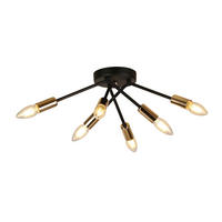 DECKENLEUCHTE    38/38/17 cm  - Schwarz, KONVENTIONELL, Metall (38/38/17cm)