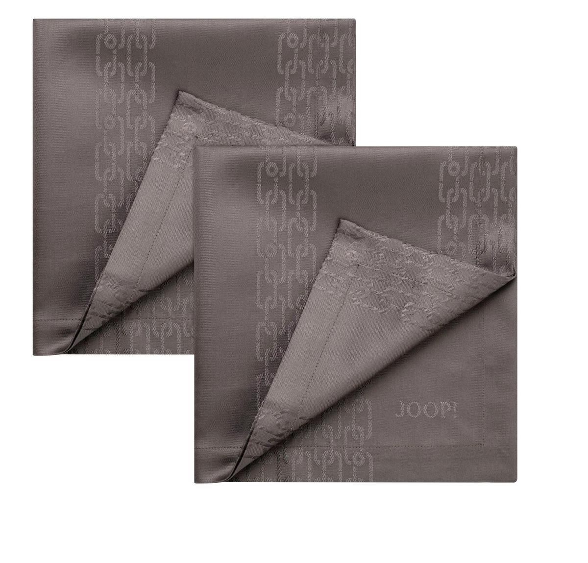 Serviette 2er-Set 50/50 cm   - Taupe, Basics, Textil (50/50cm) - Joop!
