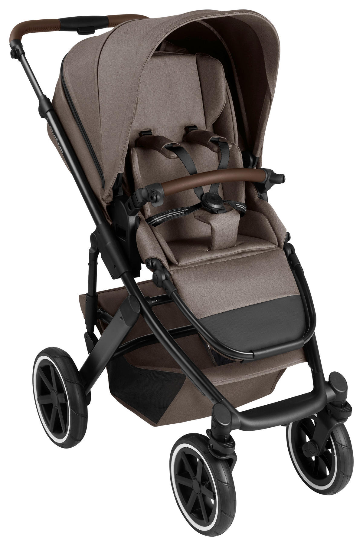 KINDERWAGEN  Salsa 5 Air  Nature  - Graubraun/Schwarz, Basics, Metall (63/118/95.5cm) - ABC Design