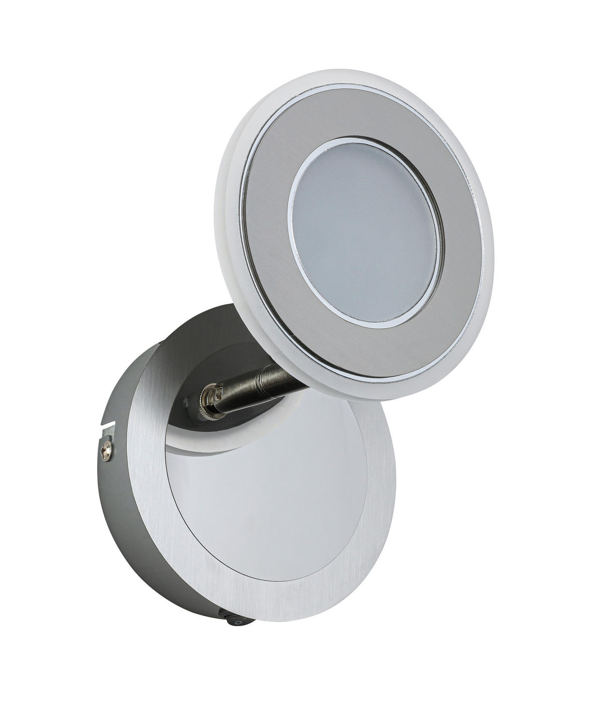 LED-SPOTLIGHT 12/9,5/19,4 cm   - kromfärg/nickelfärgad, Design, metall/plast (12/9,5/19,4cm) - Novel