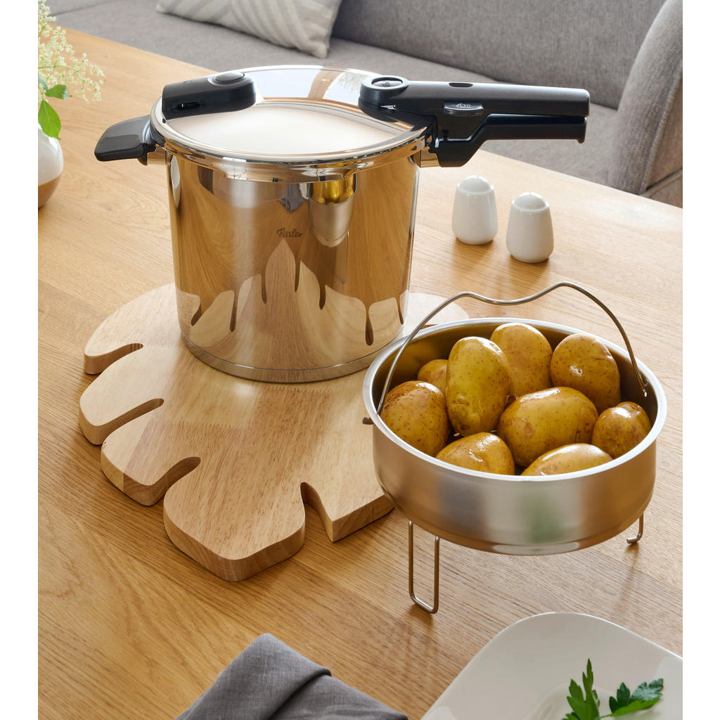 Thumbnail - Fissler Schnellkochtopf Vitaquick, Silber, Metall, 6,0 L, Druckregelventil, Sicherheitsverschluss, Kochen, Töpfe, Schnel...