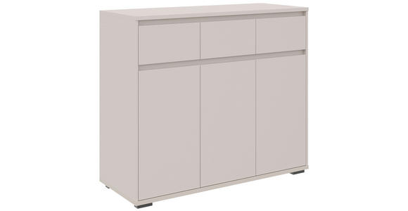 KOMMODE , 120/103/48 cm, 3 Schublade(n)  - Kaschmir/Anthrazit, Design, Holzwerkstoff/Kunststoff (120/103/48cm) - Carryhome