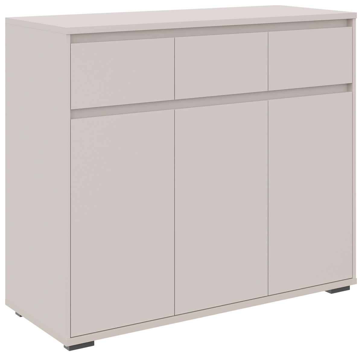 KOMMODE - Kaschmir/Anthrazit, Design, Holzwerkstoff/Kunststoff (120/103/48cm) - Carryhome