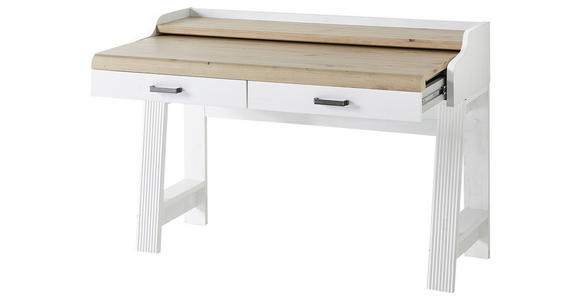 SEKRETÄR 120/84/53 cm  in Pinienfarben, Eiche Artisan  - Weiß/Eiche Artisan, KONVENTIONELL, Holzwerkstoff/Metall (120/84/53cm) - Carryhome