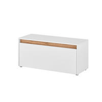 GARDEROBENBANK  in 100/45/40 cm  - Eiche Wotan/Schwarz, Design, Kunststoff (100/45/40cm) - Modante