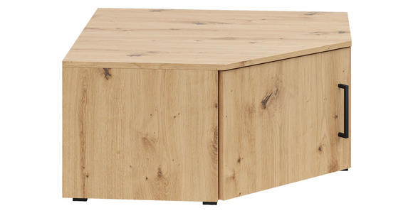 AUFSATZSCHRANK 101/35/79 cm  - Schwarz/Eiche Artisan, MODERN, Holzwerkstoff/Kunststoff (101/35/79cm) - Carryhome