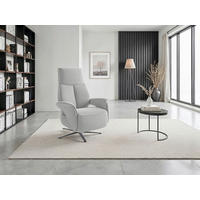 RELAXSESSEL Textil Silberfarben  - Silberfarben/Schwarz, Basics, Textil/Metall (75/115/85cm) - Sit & More