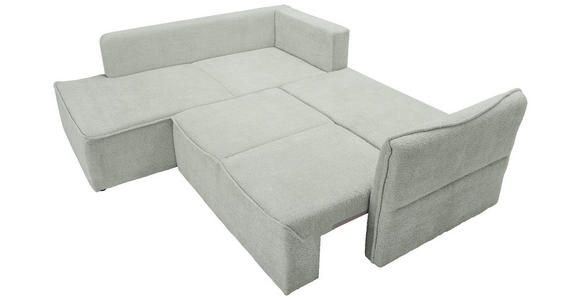 ECKSOFA  in Chenille Naturfarben  - Schwarz/Naturfarben, KONVENTIONELL, Kunststoff/Textil (193/233cm) - Carryhome