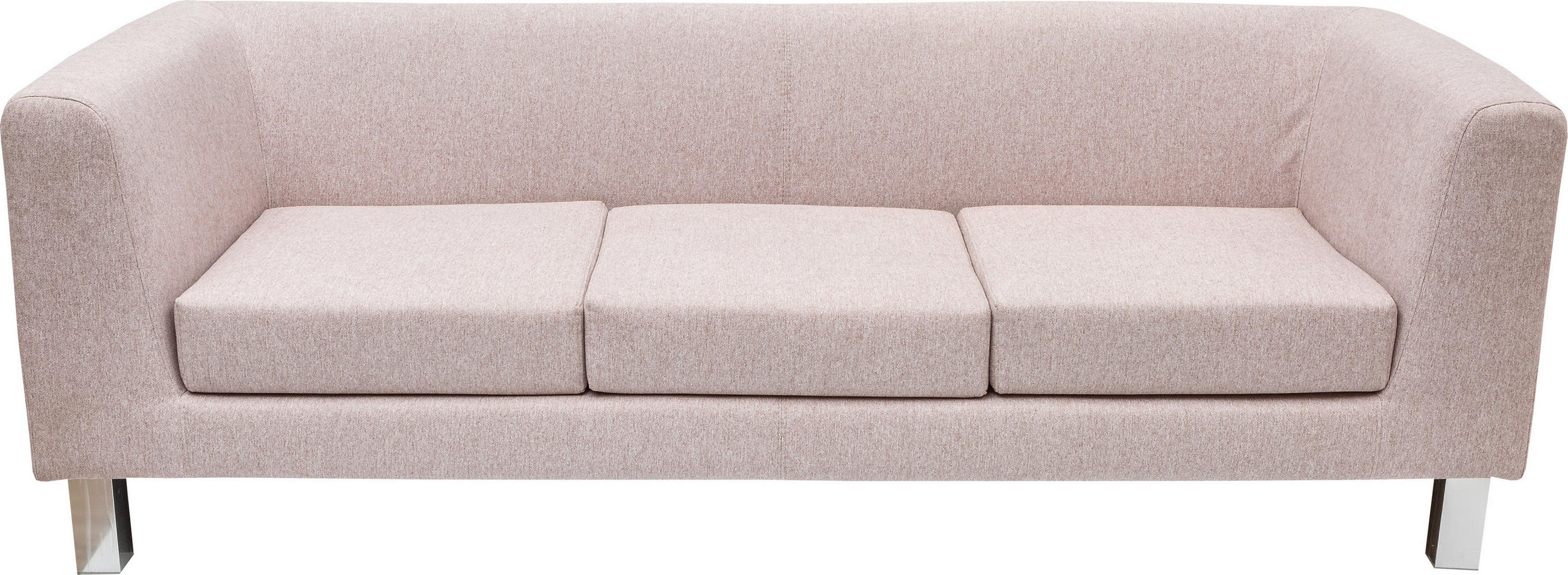 KANAPÉ faalapú anyag, textil rózsaszín  - rózsaszín, Basics, faalapú anyag/textil (200/183/77cm) - Carryhome