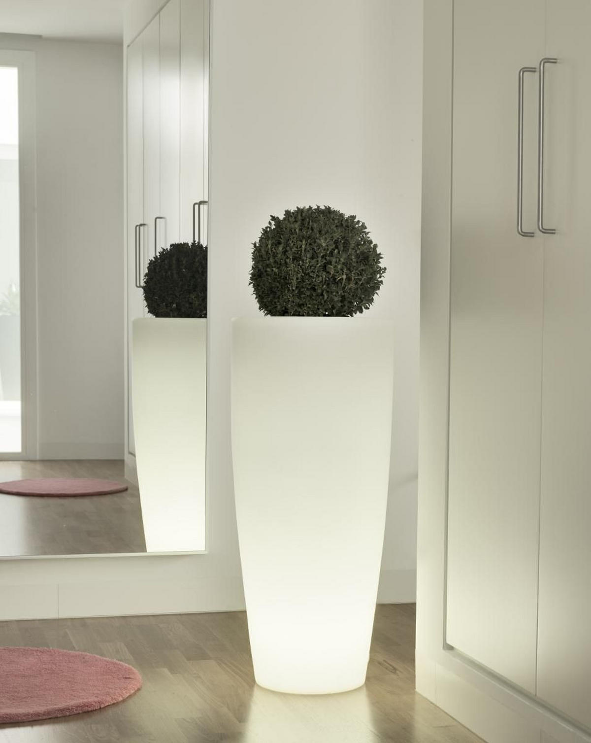 AUßENSTEHLEUCHTE - Weiß, Design, Kunststoff (40/90/40cm) - New Garden