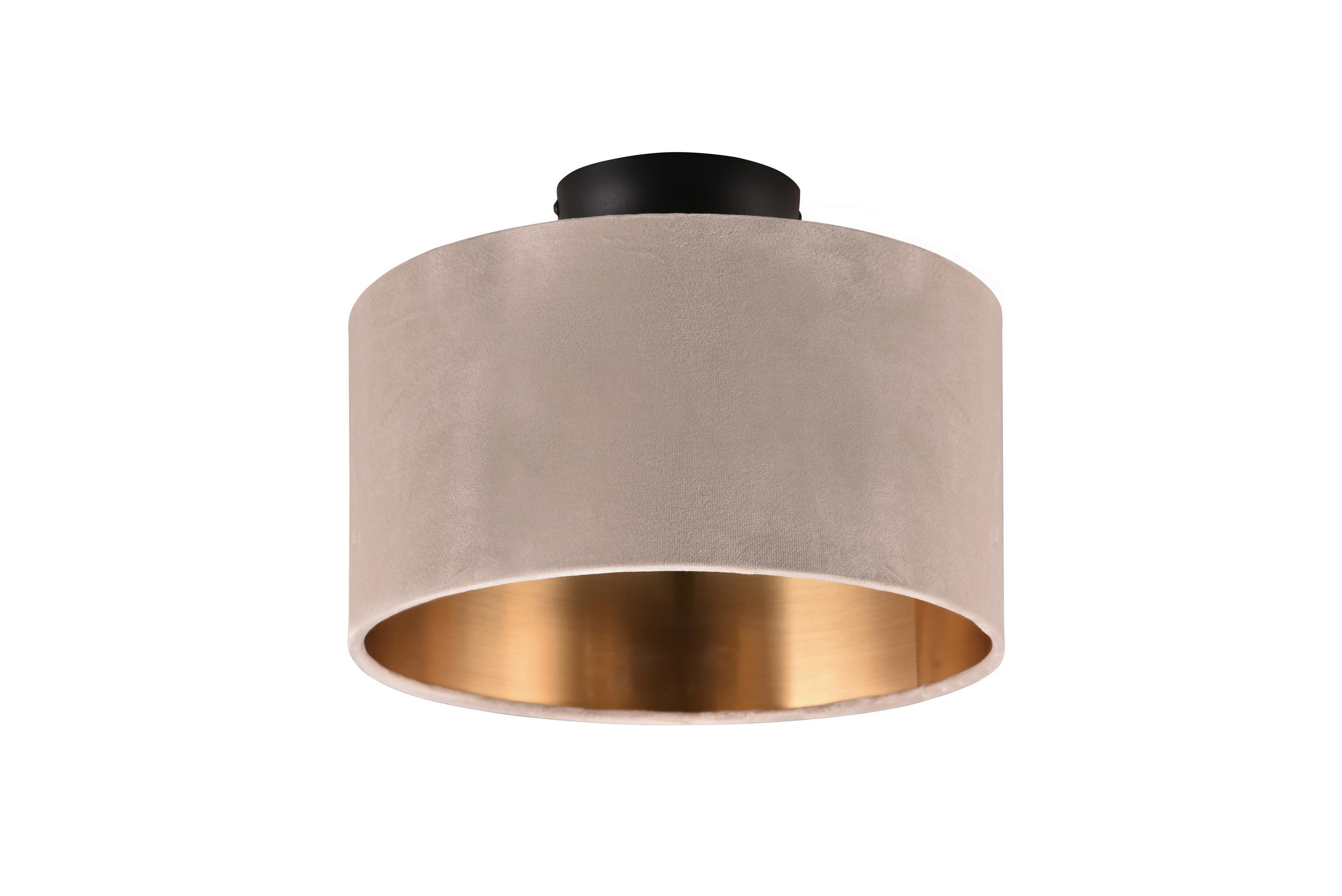 DECKENLEUCHTE  30/22 cm    - Beige/Goldfarben, Basics, Textil/Metall (30/22cm) - Trio Leuchten