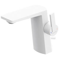WASCHTISCHARMATUR 3,5/15,3/18 cm  - Weiß, MODERN, Metall (3,5/15,3/18cm) - Dieter Knoll