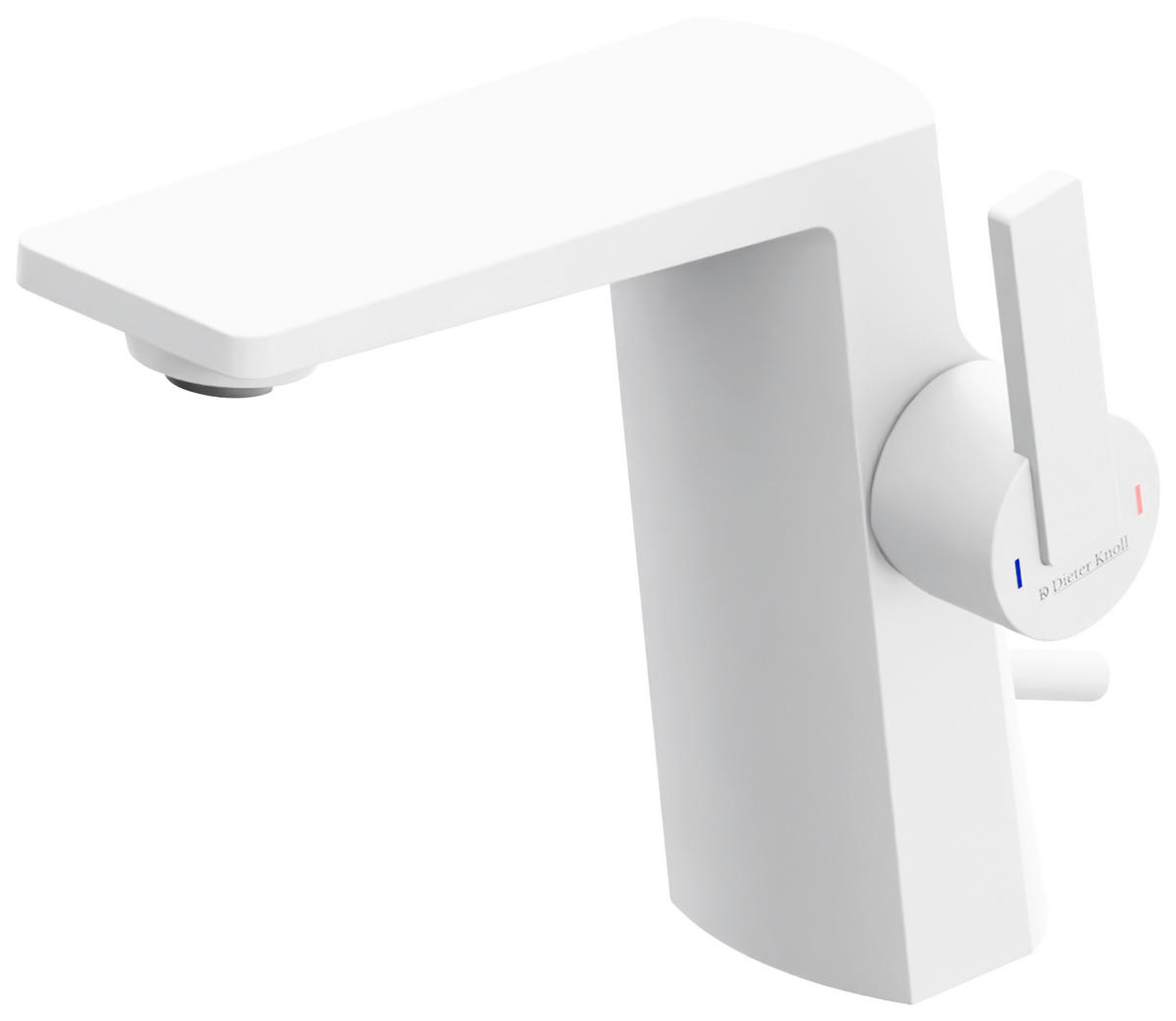 WASCHTISCHARMATUR 3,5/15,3/18 cm  - Weiß, MODERN, Metall (3,5/15,3/18cm) - Dieter Knoll