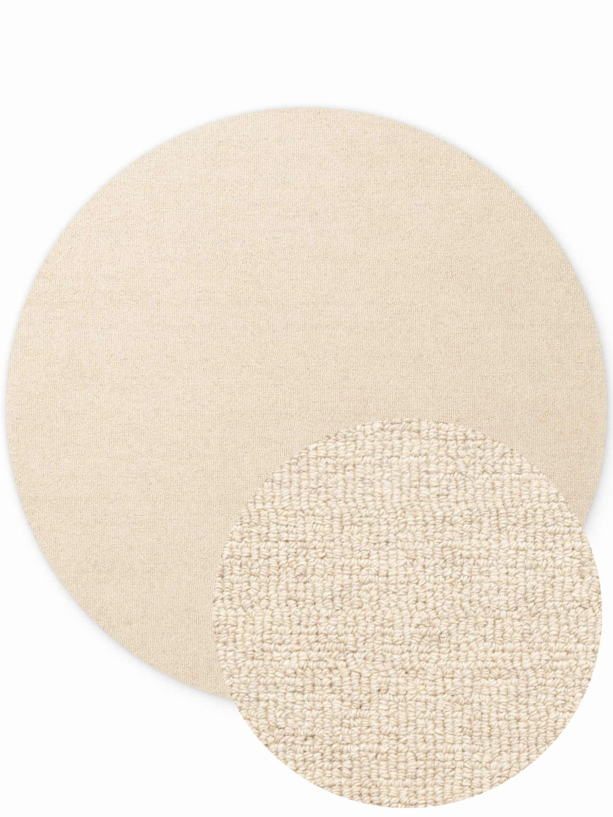 WOLLTEPPICH 200 cm Puristic Champagner rund  - Champagner, Basics, Textil (200cm) - Elle Decoration