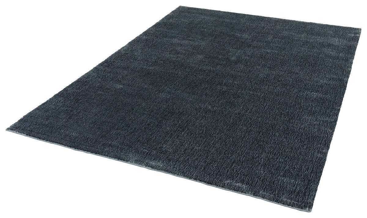 HANDWEBTEPPICH 140/200 cm Aura Anthrazit  - Anthrazit, KONVENTIONELL, Textil (140/200cm) - Schöner Wohnen