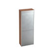 AKTENSCHRANK 80/215,6/42 cm  - Nussbaumfarben/Alufarben, KONVENTIONELL, Holzwerkstoff (80/215,6/42cm) - Venda