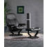SESSELSET CONSUL L Echtleder Hocker - Schwarz, Design, Leder/Holz (85/100/77cm) - Stressless SESSELSET CONSUL L Echtleder Hocker - Schwarz, Design, Leder/Holz (85/100/77cm) - Stressless