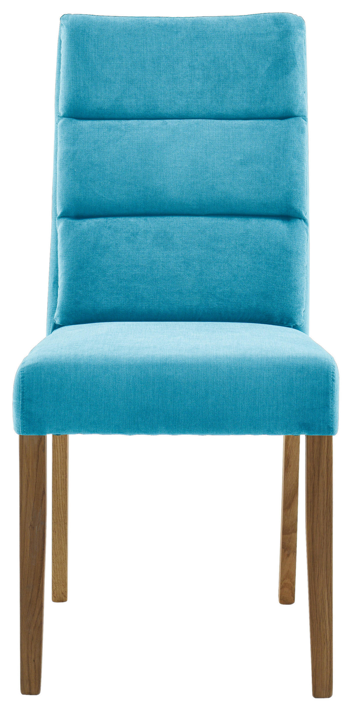SZÉK fa, textil türkiz, tölgyfa  - türkiz/tölgyfa, Konventionell, textil/fa (47/95/64cm) - Cantus