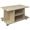 TV-RACK - Buchefarben, Modern, Holzwerkstoff/Kunststoff (80/40/40cm) - MID.YOU