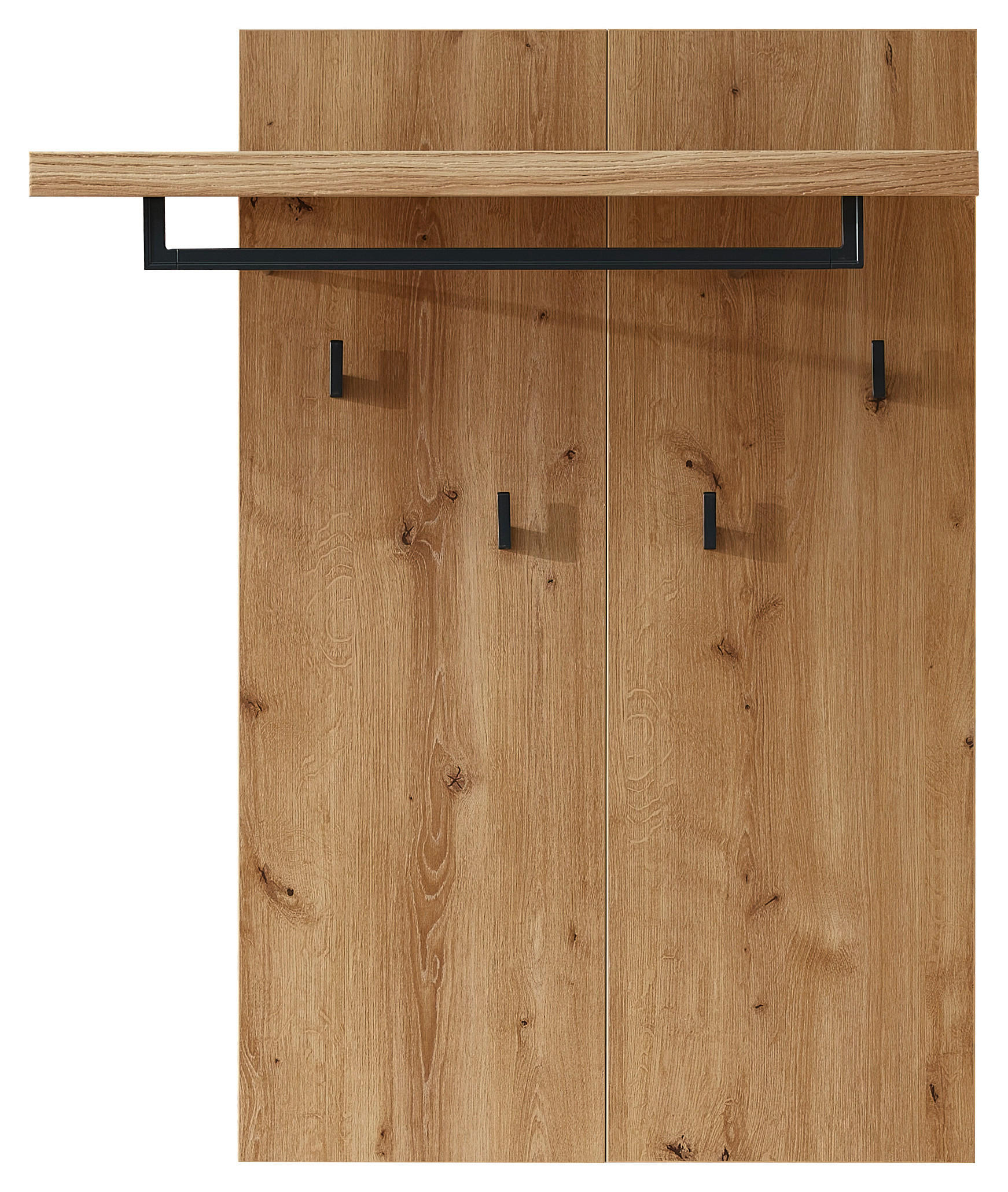 GARDEROBENPANEEL 88/108/31 cm - Anthrazit/Schwarz, Natur, Holz (88/108/31cm)
