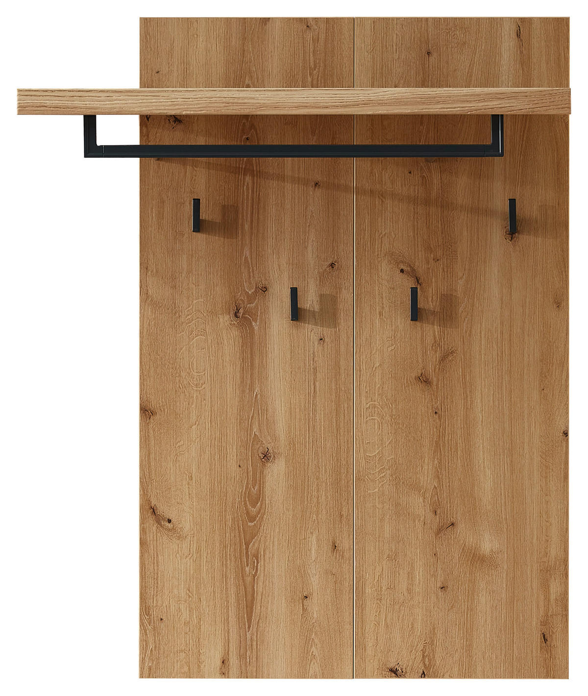 GARDEROBE 8-teilig  in 293/203/38 cm  - Eichefarben/Grau, Natur, Holz/Holzwerkstoff (293/203/38cm) - Linea Natura