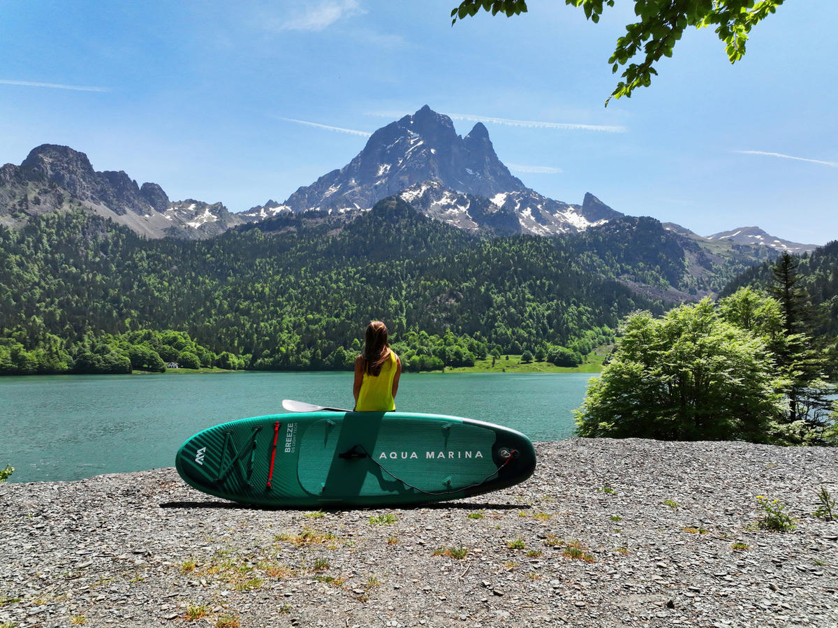 STAND-UP PADDLE BOARD AQUA MARINA BT-23BRP  - Grün, Trend, Kunststoff (300/76/12cm)