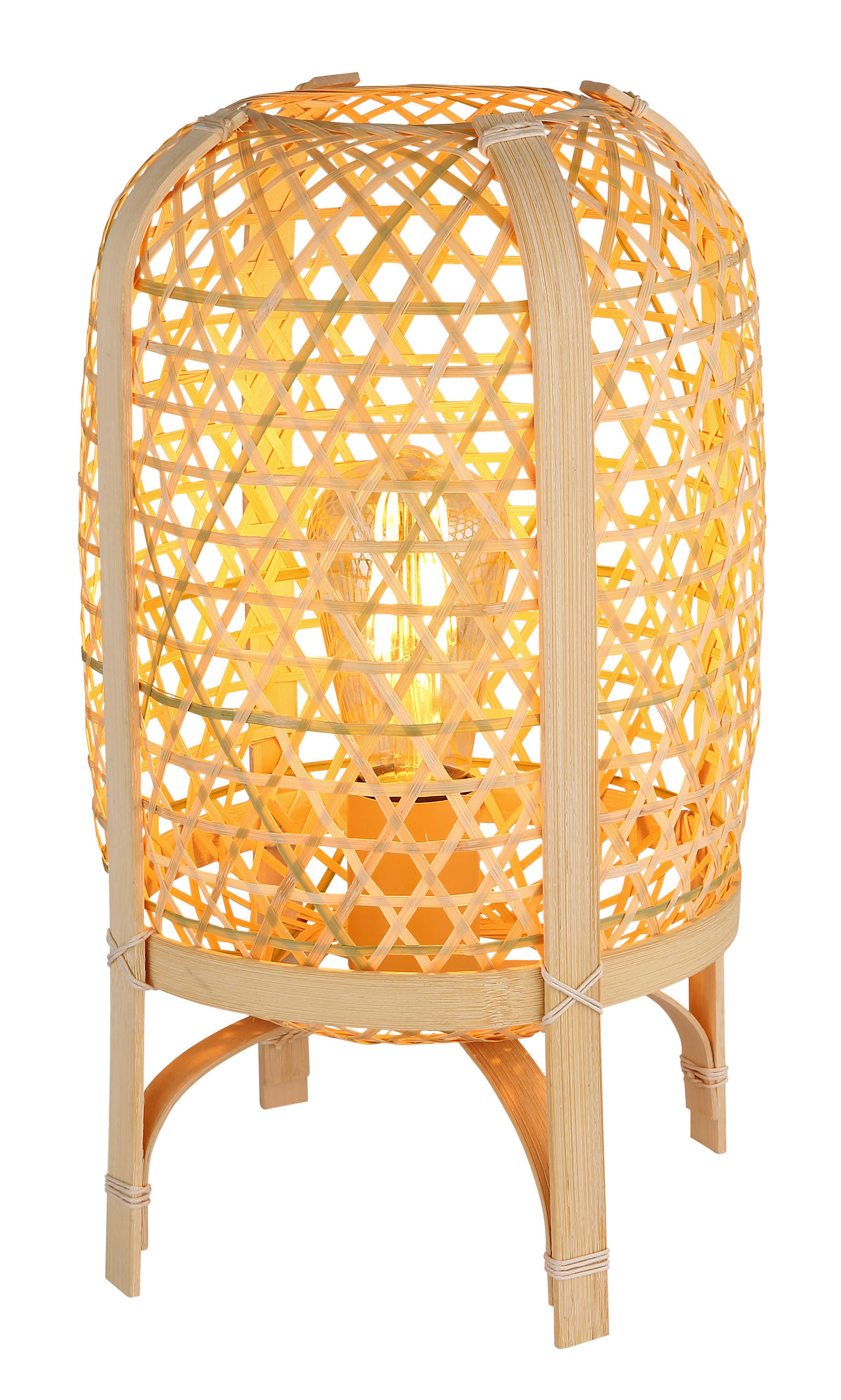 BORDSLAMPA 22/37 cm   - naturfärgad, Natur, metall/naturmaterial (22/37cm) - Globo