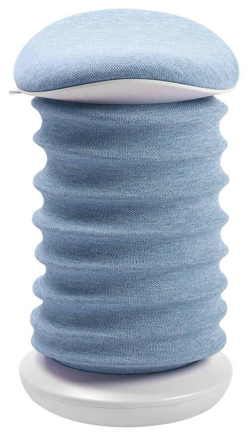 BÜROHOCKER Blau, Weiß - Blau/Weiß, Design, Kunststoff/Textil (37,5/53-64/36cm) - Topstar