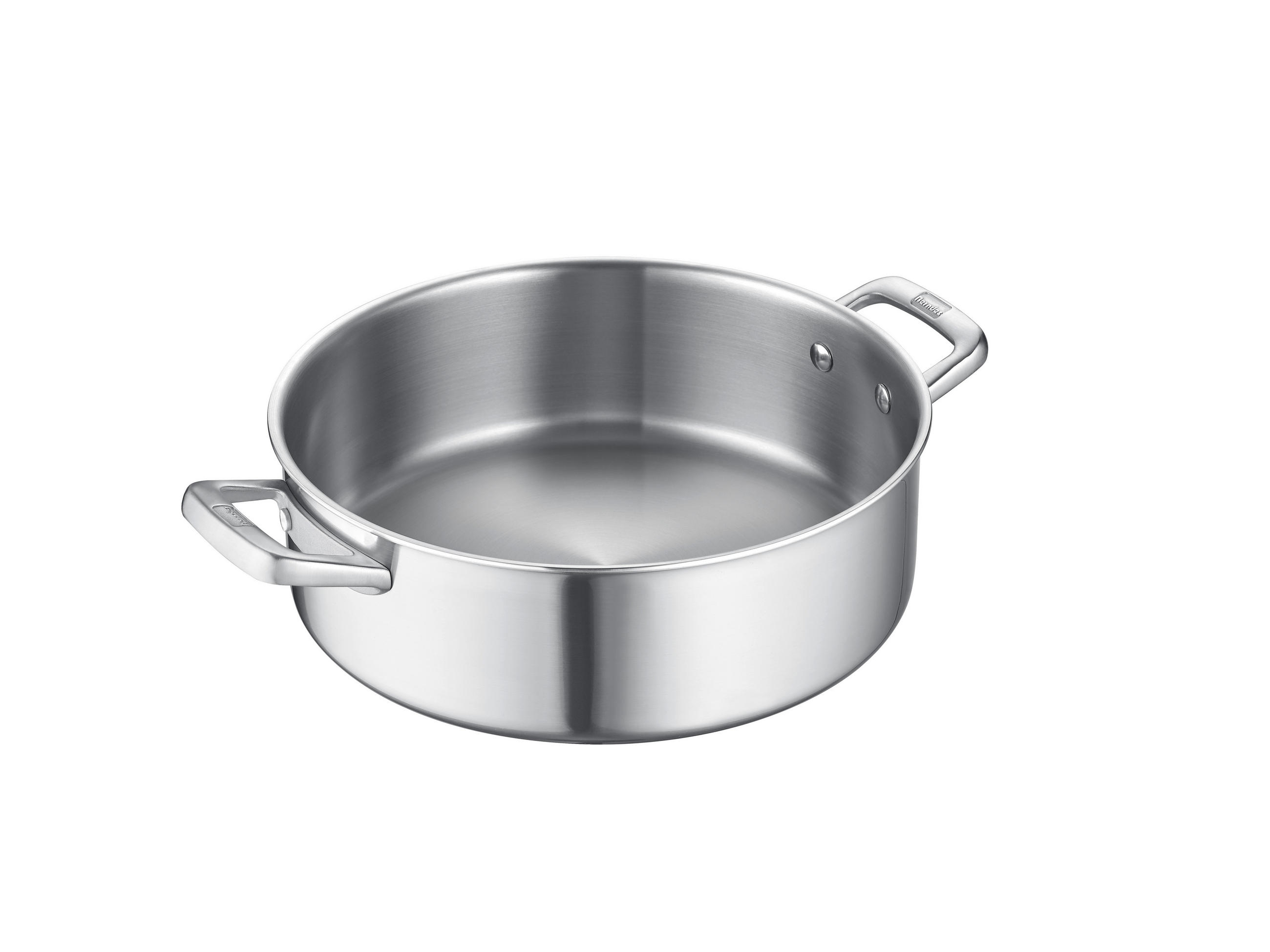 BRATPFANNE Tricion Zero Keramikbeschichtung 28 cm  - Edelstahlfarben, Basics, Metall (28cm) - Berndes