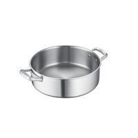 BRATPFANNE Tricion Zero Keramikbeschichtung 28 cm  - Edelstahlfarben, Basics, Metall (28cm) - Berndes