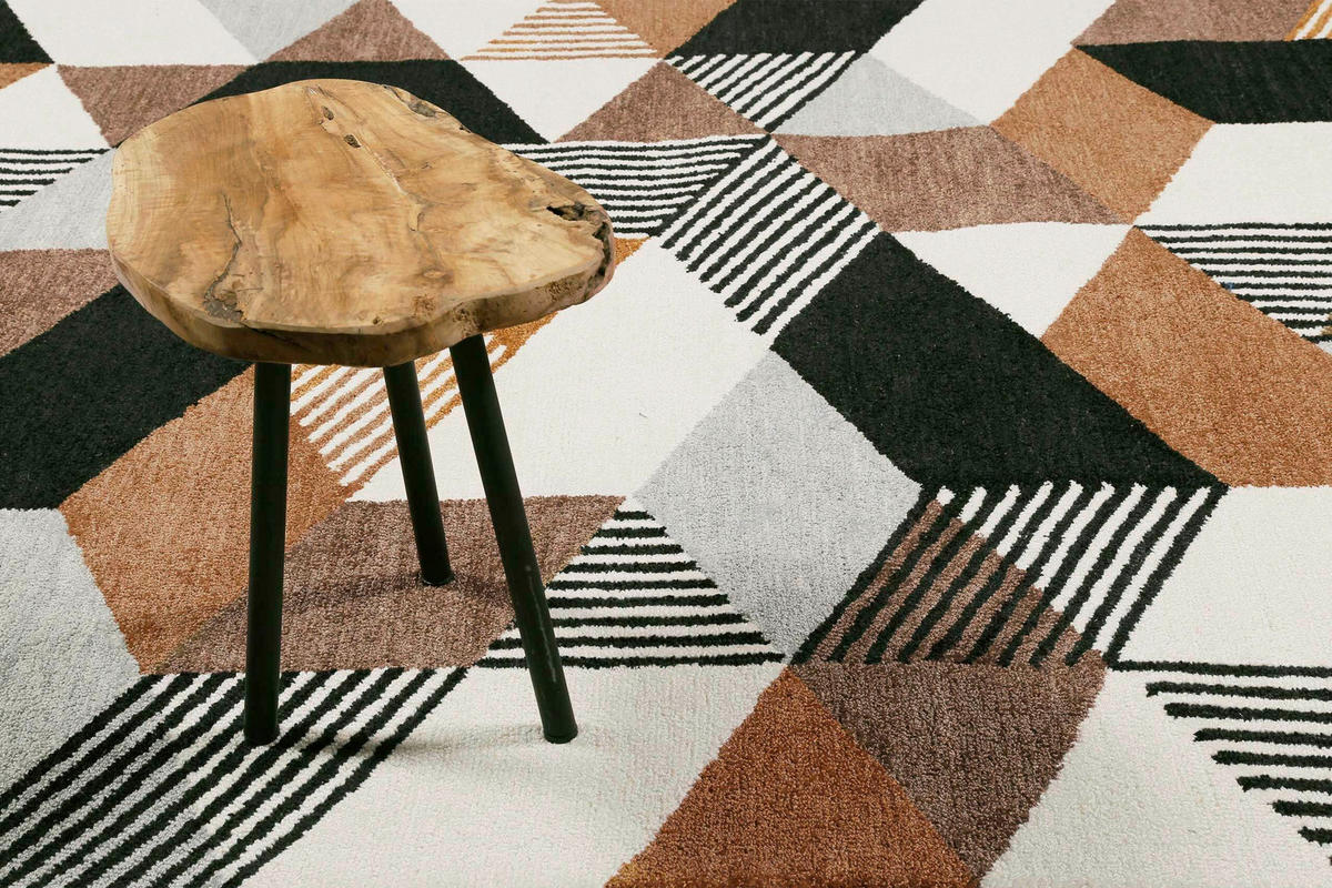 WEBTEPPICH 70/140 cm Uptown Braun, Grau, Schwarz  - Schwarz/Braun, Design, Textil (70/140cm) - Esprit