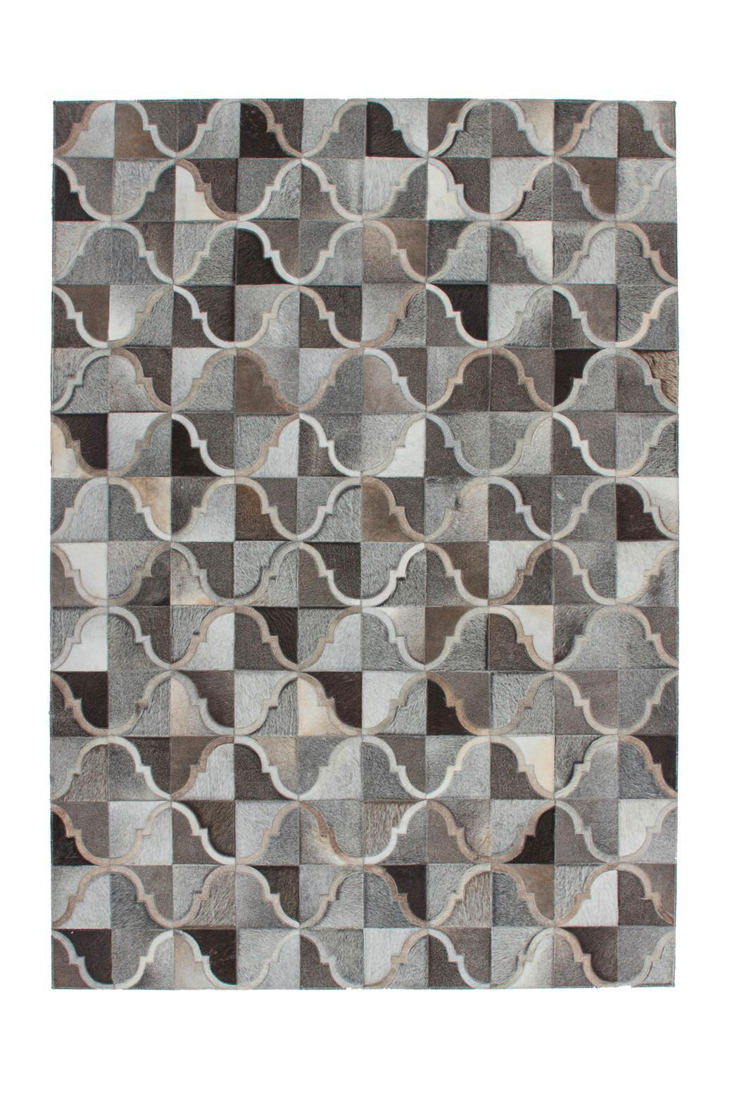 FLACHWEBETEPPICH 160/230 cm Grau  - Grau, Design, Leder/Textil (160/230cm) - Novel