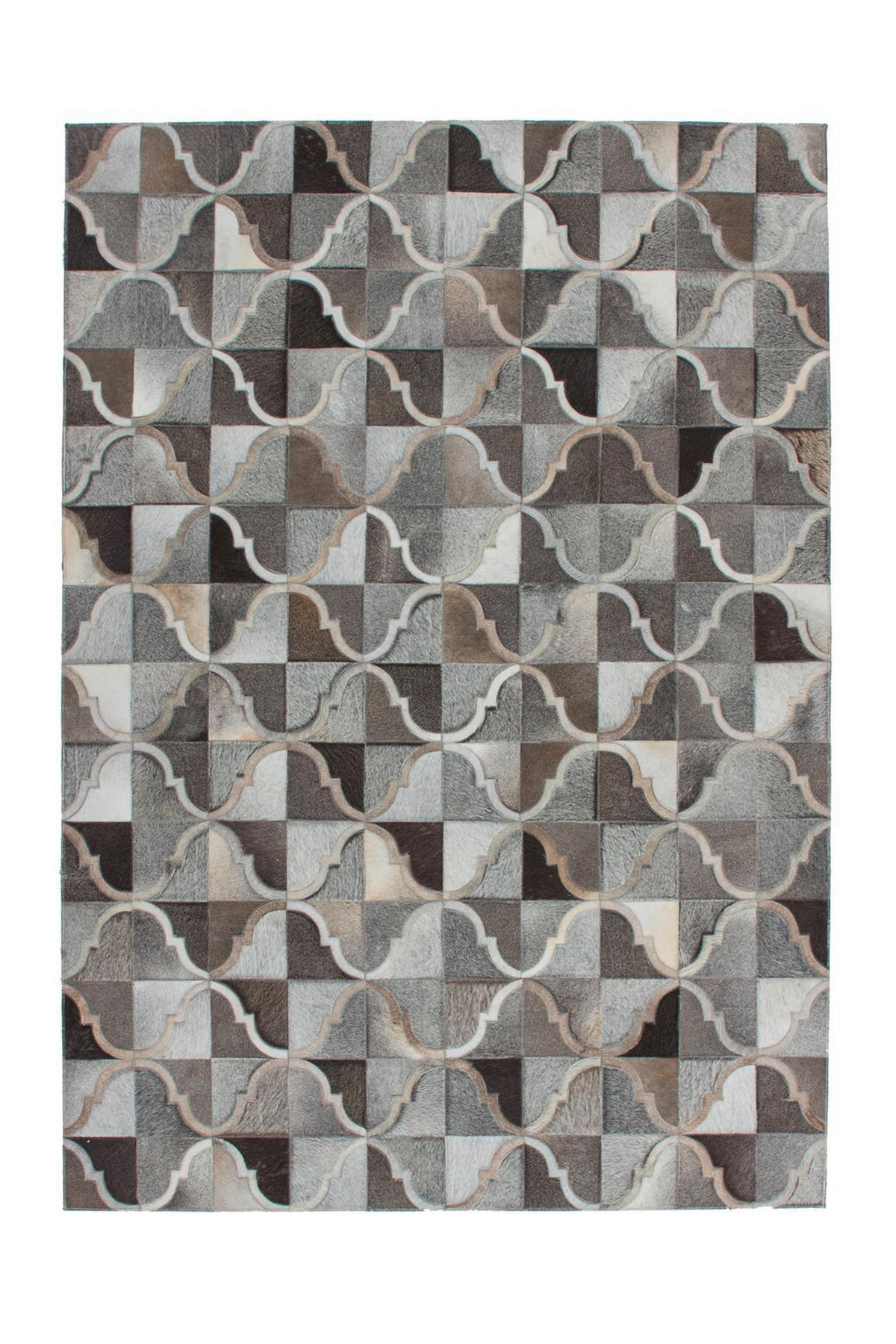 FLACHWEBETEPPICH 120/170 cm Grau  - Grau, Design, Leder/Textil (120/170cm) - Novel