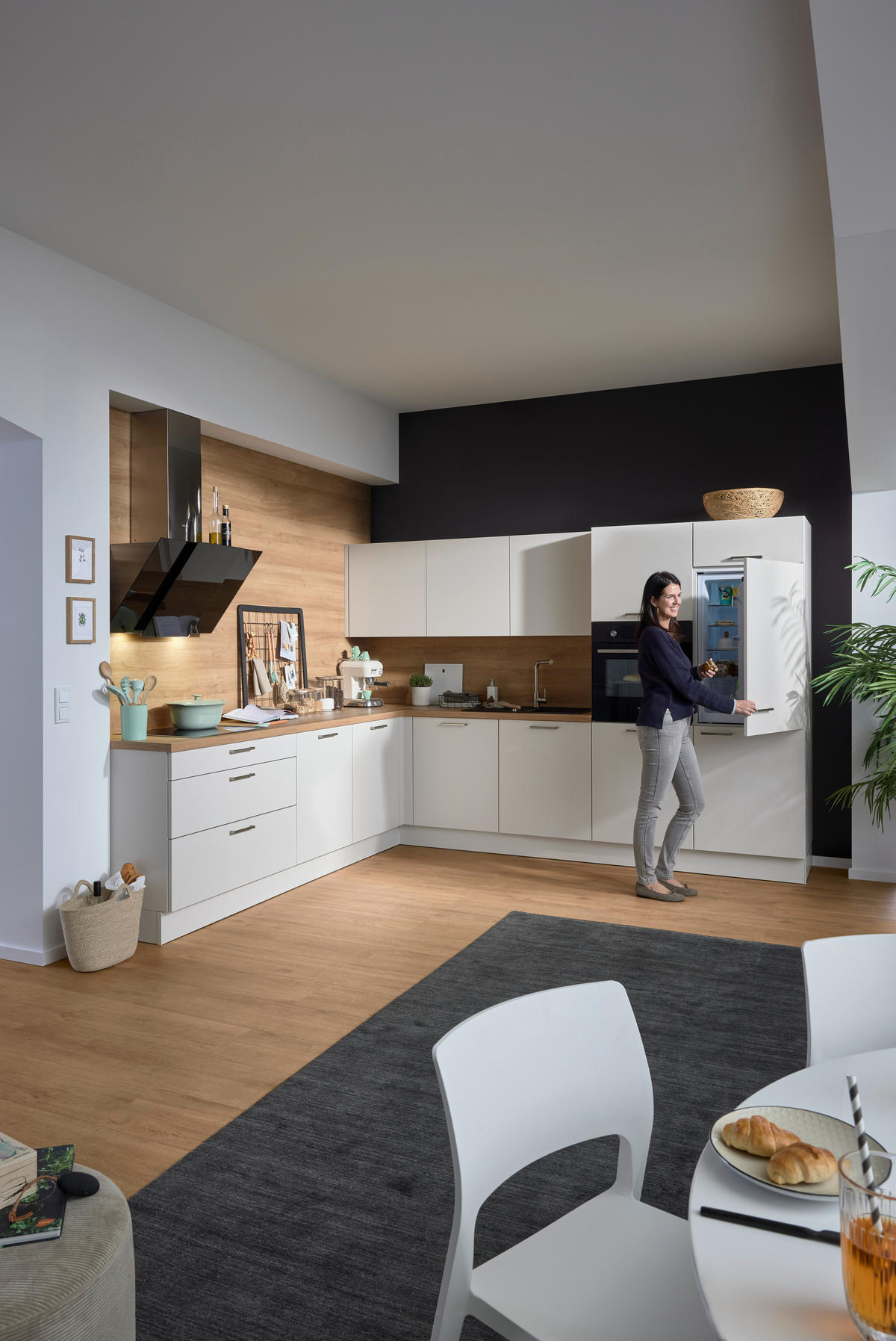 EINBAUKÜCHE  - Design, Holzwerkstoff - Novel
