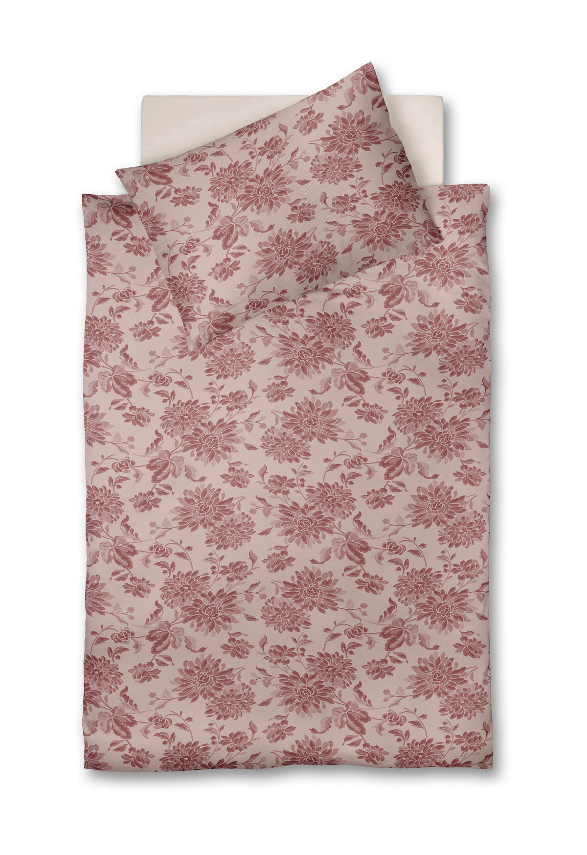 POSTELJNINA 140/200 cm flanela bordo  - bordo, Konvencionalno, tekstil (140/200cm) - Fleuresse