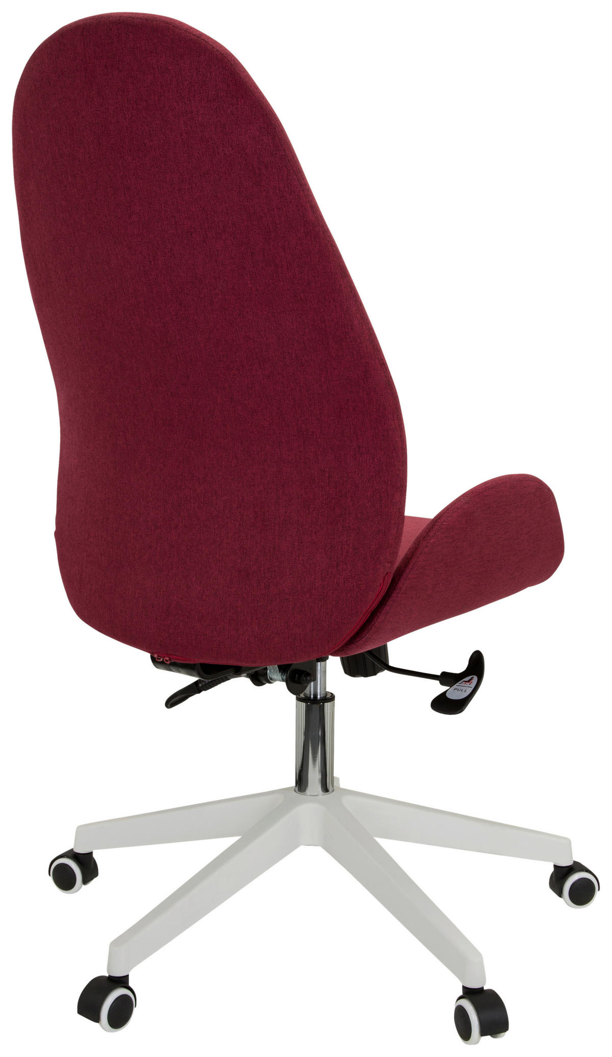 DREHSTUHL Flachgewebe Bordeaux  - Bordeaux/Weiß, Basics, Kunststoff/Textil (56/104/58cm) - MID.YOU