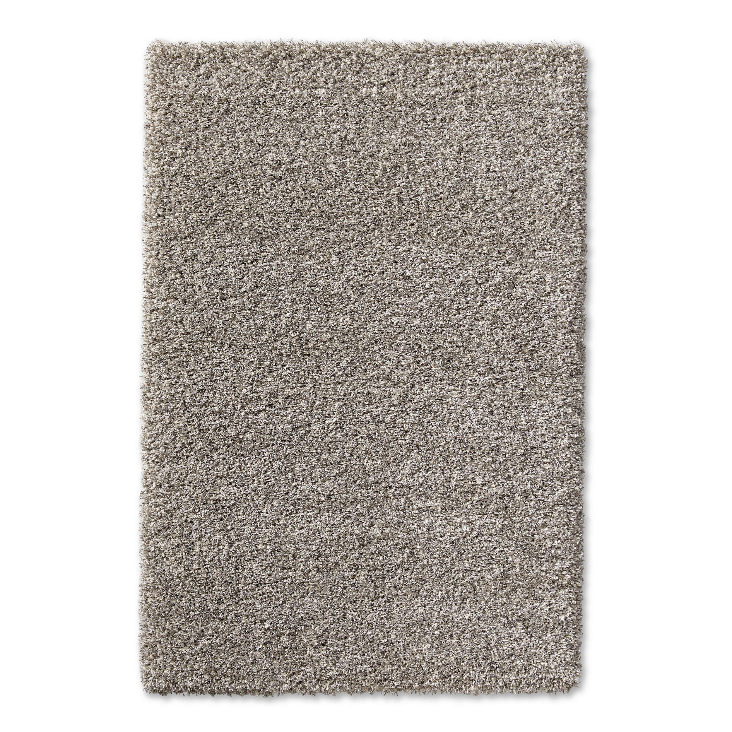 HOCHFLORTEPPICH 160/160 cm Weiß, Hellgrau  - Hellgrau/Weiß, Basics, Textil (160/160cm) - Novel